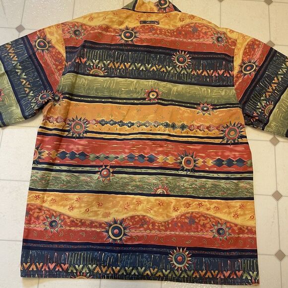 Vintage‎ Mens Hawaiian Shirts (LOT OF 2) The Territory Ahead Size Large Colorful - Picture 3 of 16